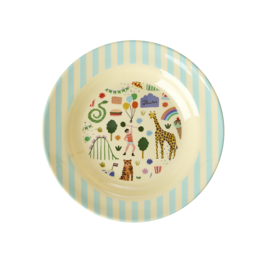 Kinder Schüssel Fun Fair Print von RICE by RICE in Mint – Nohna