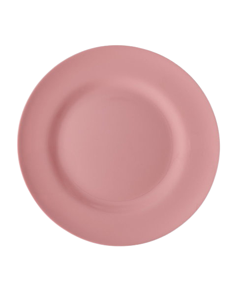 Teller einfarbig von RICE by RICE in Rosa – Nohna