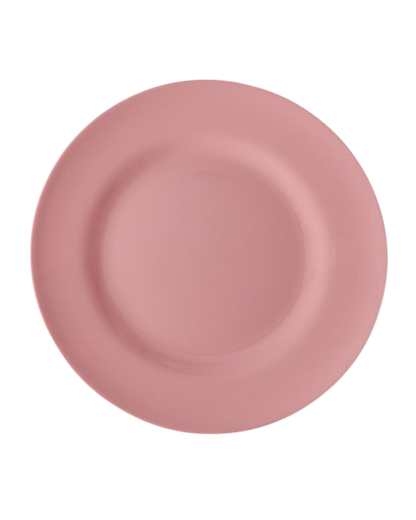 Teller einfarbig von RICE by RICE in Rosa – Nohna