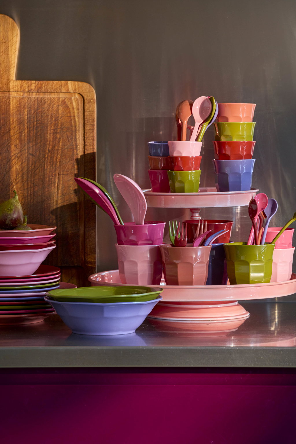 Becher einfarbig von RICE by RICE in Olive, Terracotta, Rot, Lila, Pink & Rosa – Nohna