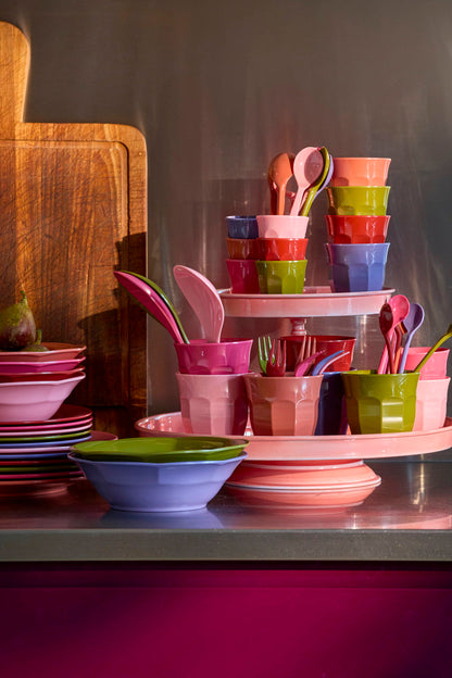 Teller einfarbig von RICE by RICE in Olive, Terracotta, Rot, Lila, Pink & Rosa – Nohna