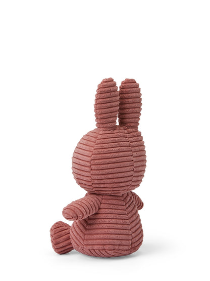 Miffy Kuscheltier Cord in Dusty Rose von Bon Ton Toys – 23 cm, recycelter Plüsch, Rückansicht, Nohna