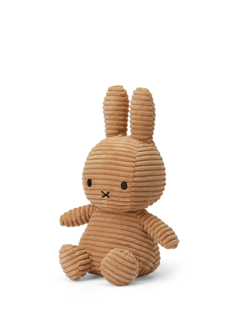 Miffy Kuscheltier Cord in Beige von Bon Ton Toys – 23 cm, recycelter Plüsch, Seitenansicht, Nohna