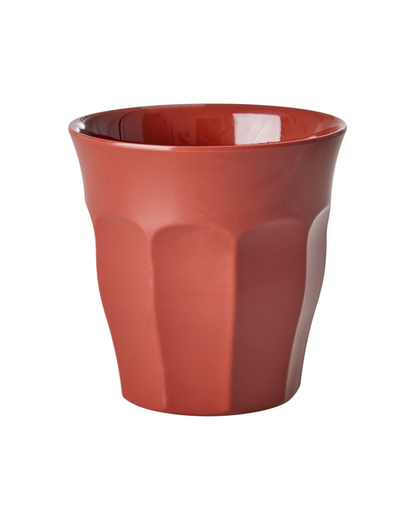 Becher einfarbig von RICE by RICE in Rot – Nohna