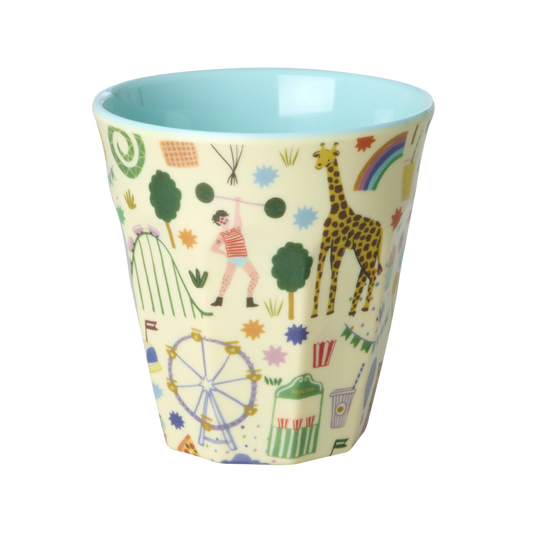 Kinderbecher Fun Fair Print von RICE by RICE in Mint – Nohna
