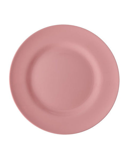 Teller einfarbig von RICE by RICE in Rosa – Nohna