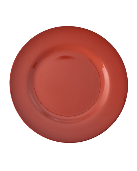 Teller einfarbig von RICE by RICE in Rot – Nohna