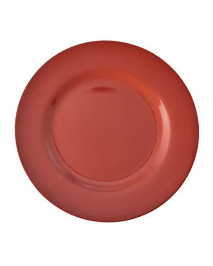 Teller einfarbig von RICE by RICE in Rot – Nohna