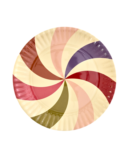 Runde Servierschale Multicolor von RICE by RICE – Nohna