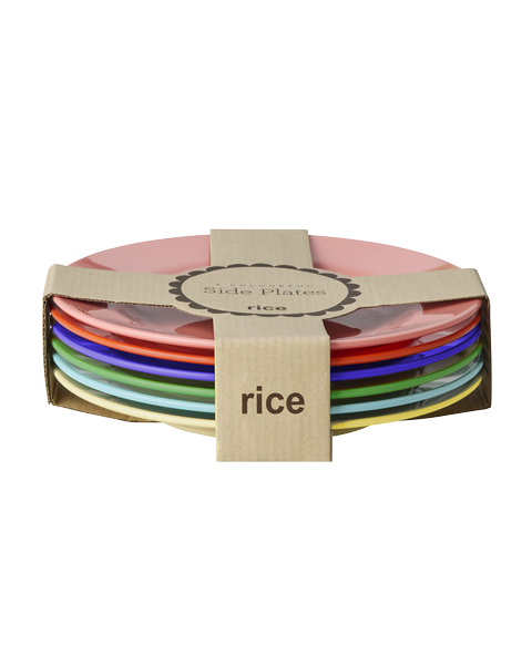 Beilagenteller in Rot, Rosa, Blau, Grün, Gelb, Hellblau von RICE by RICE – Verpackung - Nohna