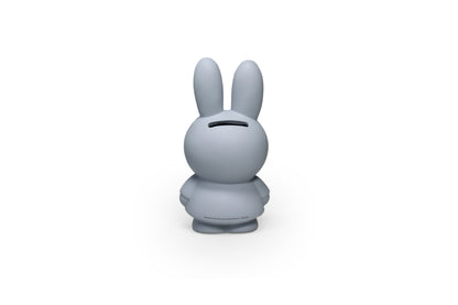 Miffy Spardose Small von Atelier Pierre in Silver Blue Rückseite – Nohna