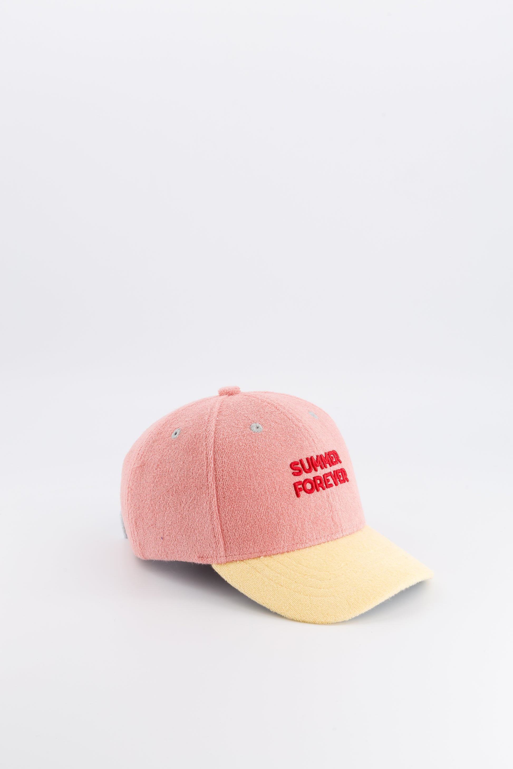 Kindercap Summer Forever in Rosa von Chamaye - Seitenansicht – Nohna