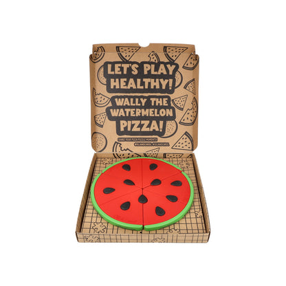 Baby Puzzle Wassermelone Pizza von Oli & Carol aus Naturkautschuk – Verpackung offen - Nohna