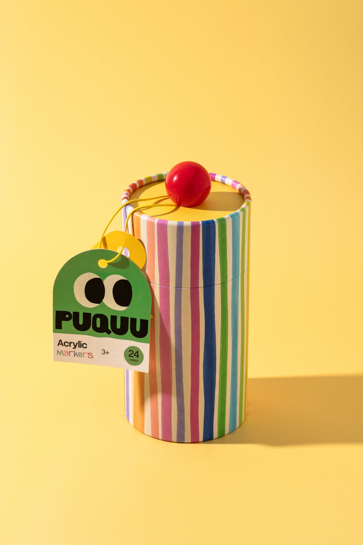 Acrylmarker 24 Farben von puquu in dekorativer Tube – Verpackung - Nohna