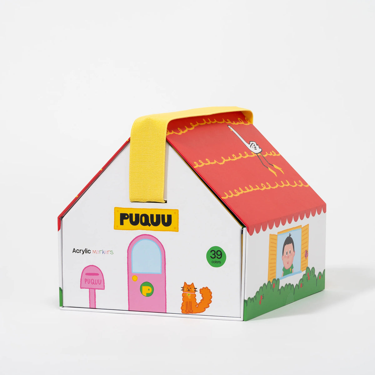 Acrylmarker 39 Farben von puquu in hausförmiger Box – CE zertifiziert, Nohna