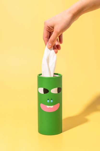Sneezy Taschentuchbox von puquu in Grün – Nohna