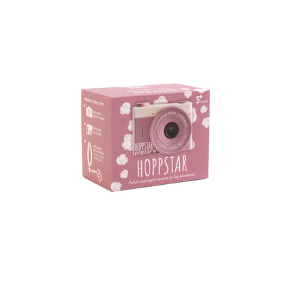 Kinderkamera Hoppstar Popcorn in Dusk – 16 GB SD-Karte inklusive, Verpackung -Nohna