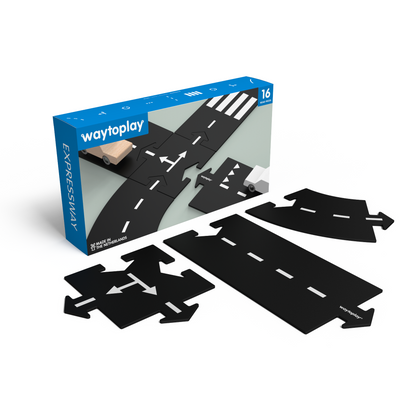 Expressway flexible Spielstraße von waytoplay – 16 Teile, 2,6 m - Verpackung - Nohna