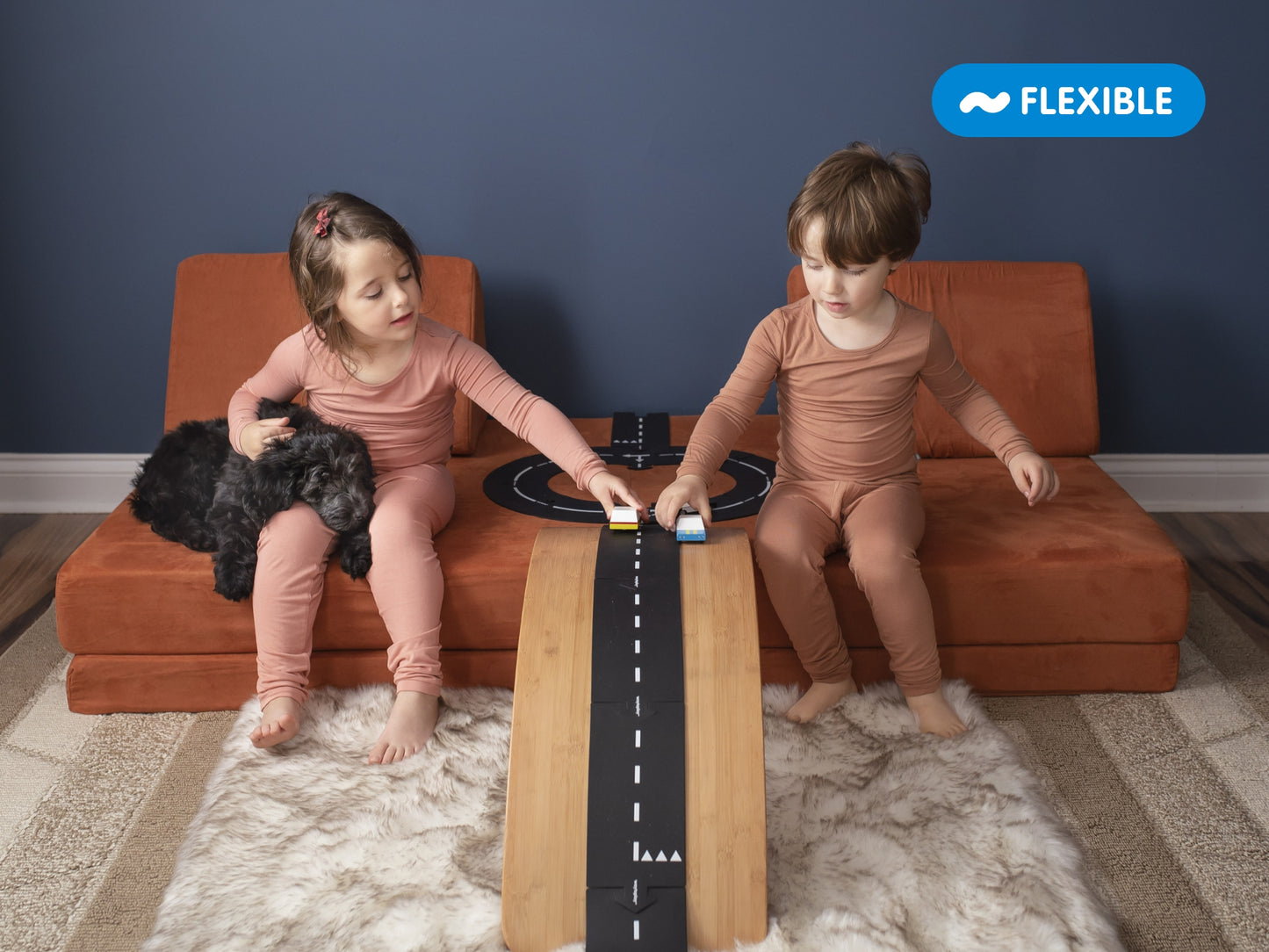 Expressway flexible Spielstraße von waytoplay – 16 Teile, 2,6 m - flexibel - Nohna