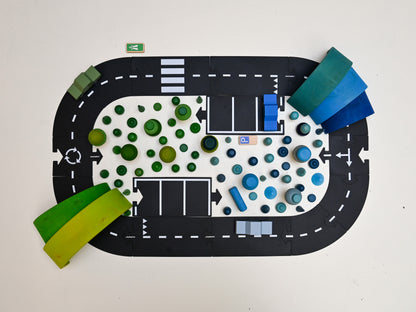 Expressway flexible Spielstraße von waytoplay – 16 Teile, 2,6 m - kombinierbar - Nohna
