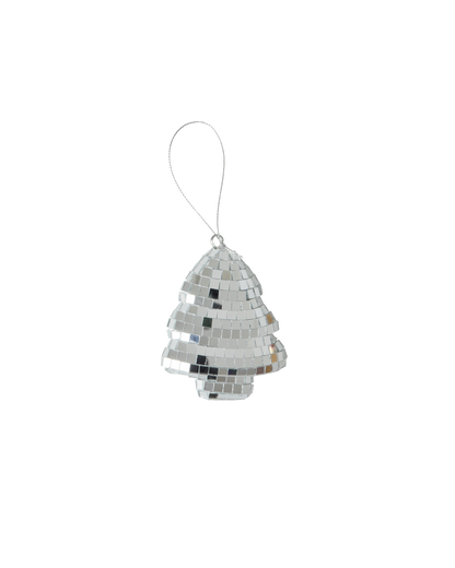Disco Tannenbaum Silber Klein von RICE by RICE – Weihnachtsornament, Nohna