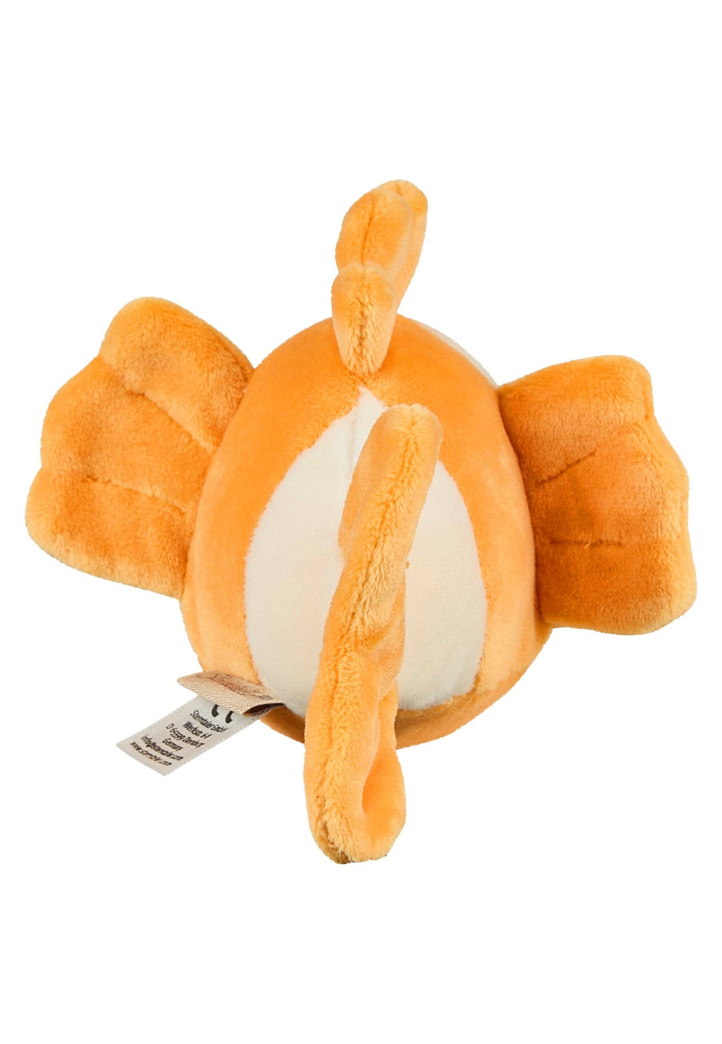 Kuscheltier Clownfisch in Orange/Weiß von Sterntaler – Rückansicht -  Nohna