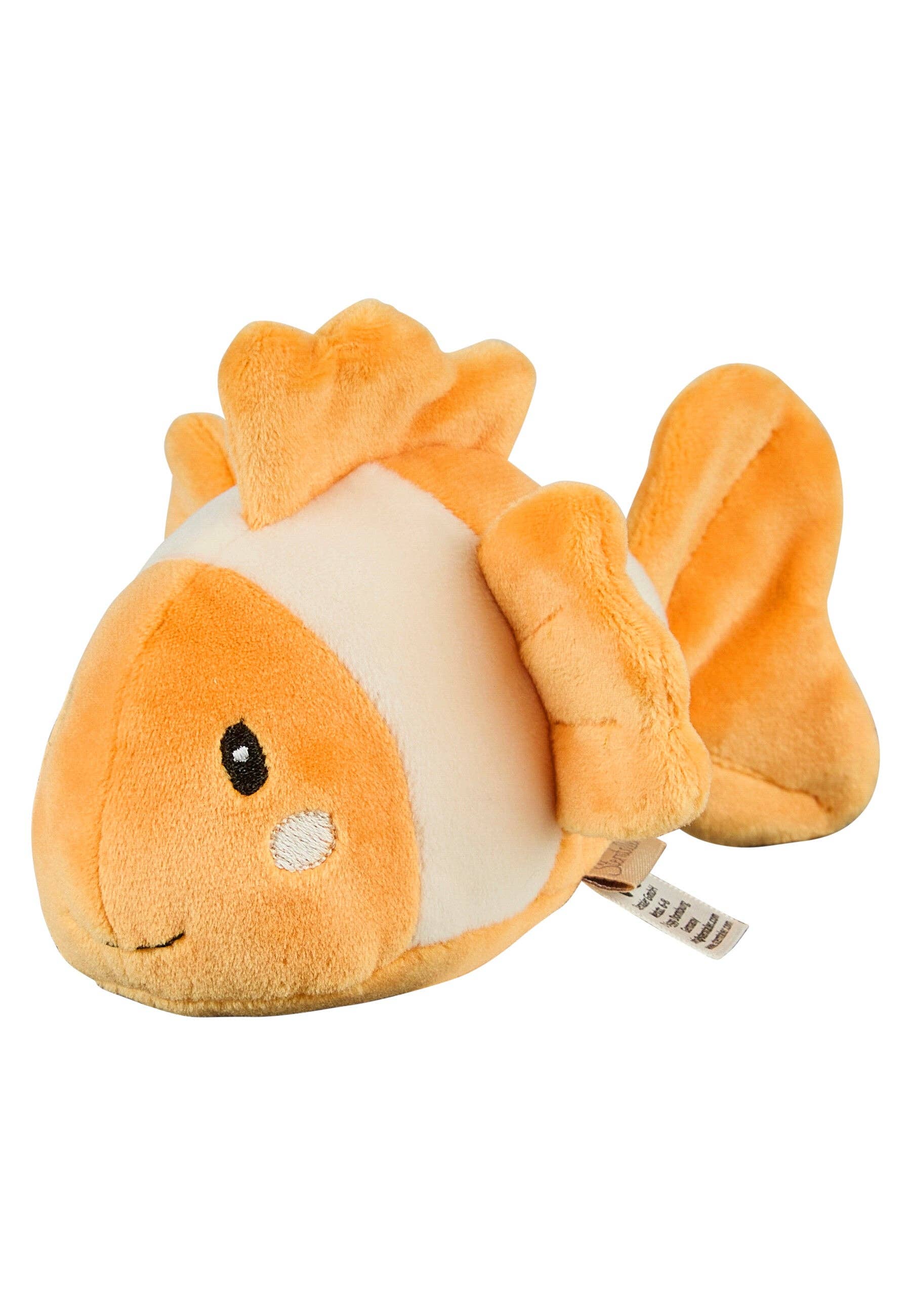 Kuscheltier Clownfisch in Orange/Weiß von Sterntaler – Frontansicht -  Nohna