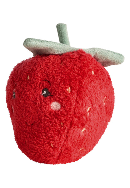Kuscheltier Erdbeere in Rot/Grün von Sterntaler – 9 cm - Frontansicht - Nohna