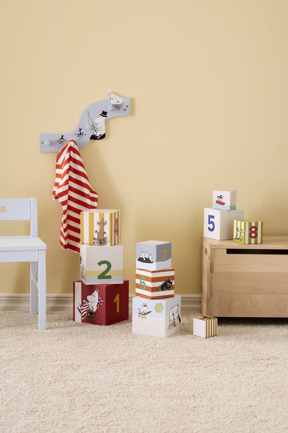 Stapelpyramide Mumin von Kids Concept – Kinderzimmer - 15x15x15 cm, Nohna