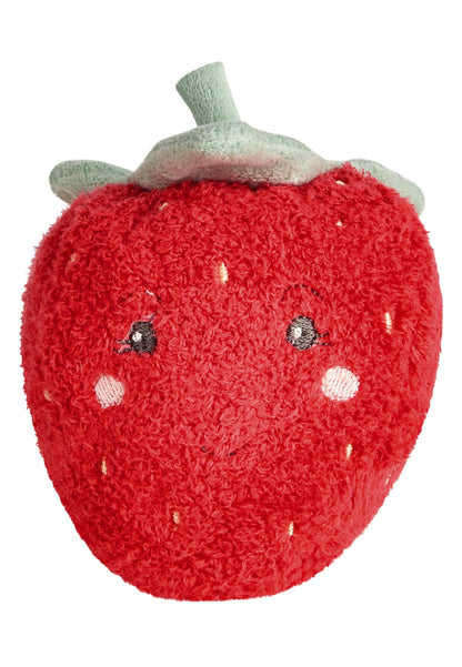 Kuscheltier Erdbeere in Rot/Grün von Sterntaler – 9 cm - Frontansicht -  Nohna