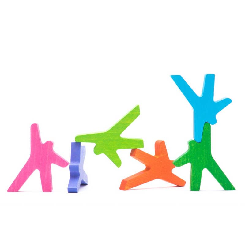 Akrobaten Puzzle mit 6 Elementen aus Holz von Bajo – Nohna