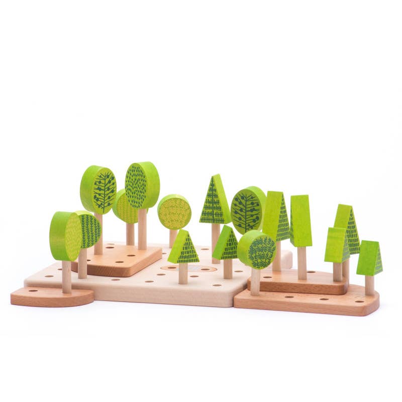 Central Park Puzzle mit Bäumen von Bajo – 22 Holzelemente, Nohna