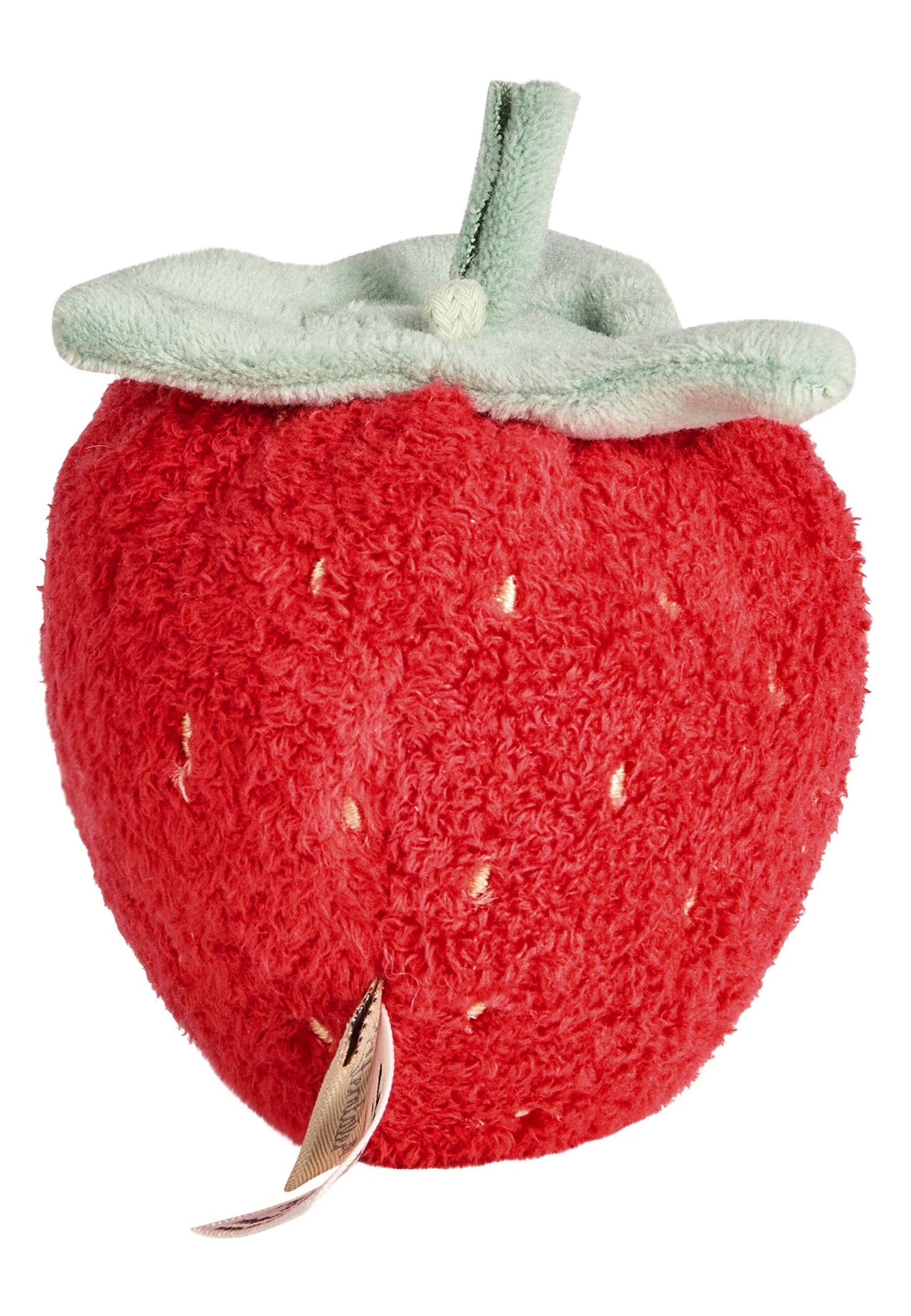 Kuscheltier Erdbeere in Rot/Grün von Sterntaler – 9 cm - Rückansicht -  Nohna