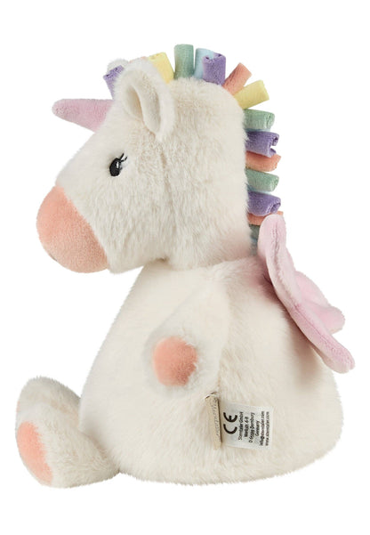 Kuscheltier Einhorn Elli in Weiß/Rosa von Sterntaler - Seitenansicht – Nohna